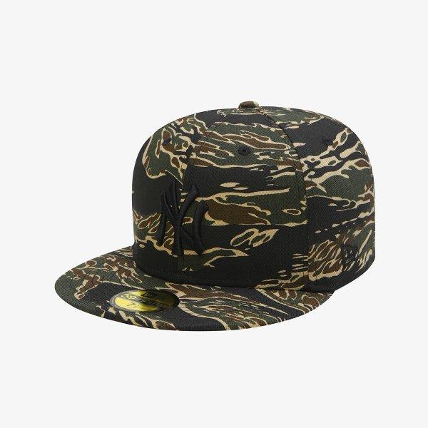 

New Era Кепка Fitted New York Yankees Тигровий Камуфляж 15131681 DARK GREEN/734