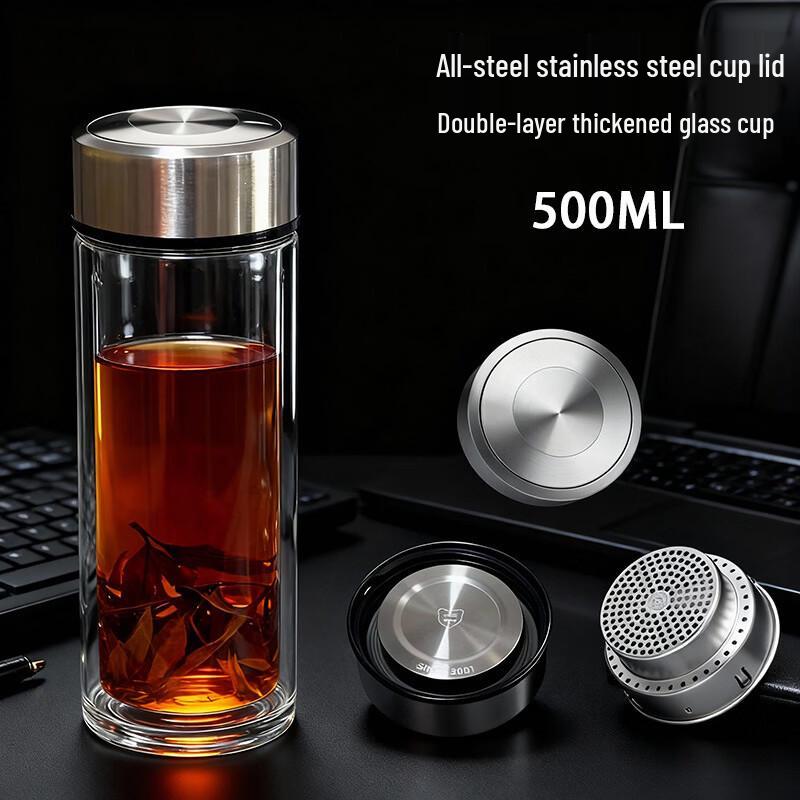 

Hanton Double Wall High Borosilicate Glass Mug