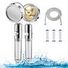 Handheld Shower Booster Shower Low Water Water Purifying Chlorine Turbo Water Handheld Water Bath Accessories Head, Head, Pressure, Saving, Shower,