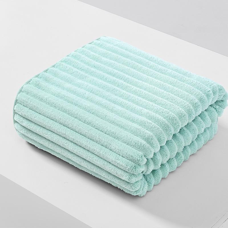 Thickened Quick-Dry Coral Fleece Bath Towel - Absorbent, Non-Shedding, Ideal for Household & Hair Drying