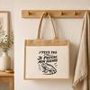 Sac cabas - PLANETEE - J'peux pas minimaliste - Toile de jute et coton - 21 L (43×33×21 cm) - Anses 65 cm