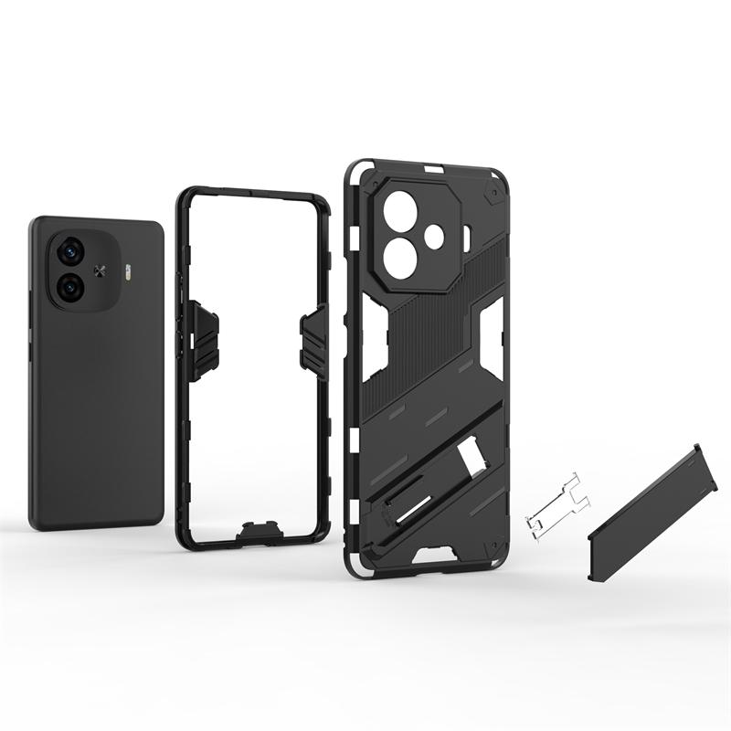 Telefonhållare Skal För Vivo iQOO Z9 Turbo Plus Skal Armor Fullt Baksidsskydd Vivo iQOO Z9Turbo Plus Skal För Vivo iQOO Z9 Turbo Plus
