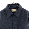 FULLCLOTHINGFACTORY Made In Japan Long Sleeve Wool Shirt 38 Blue Jacket Men's Used