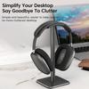 2/1PCS Aluminium Alloy Headphone Stand Holder Gaming Headset Stand Rack Desktop Organizer Display Earphone Hanger Bracket