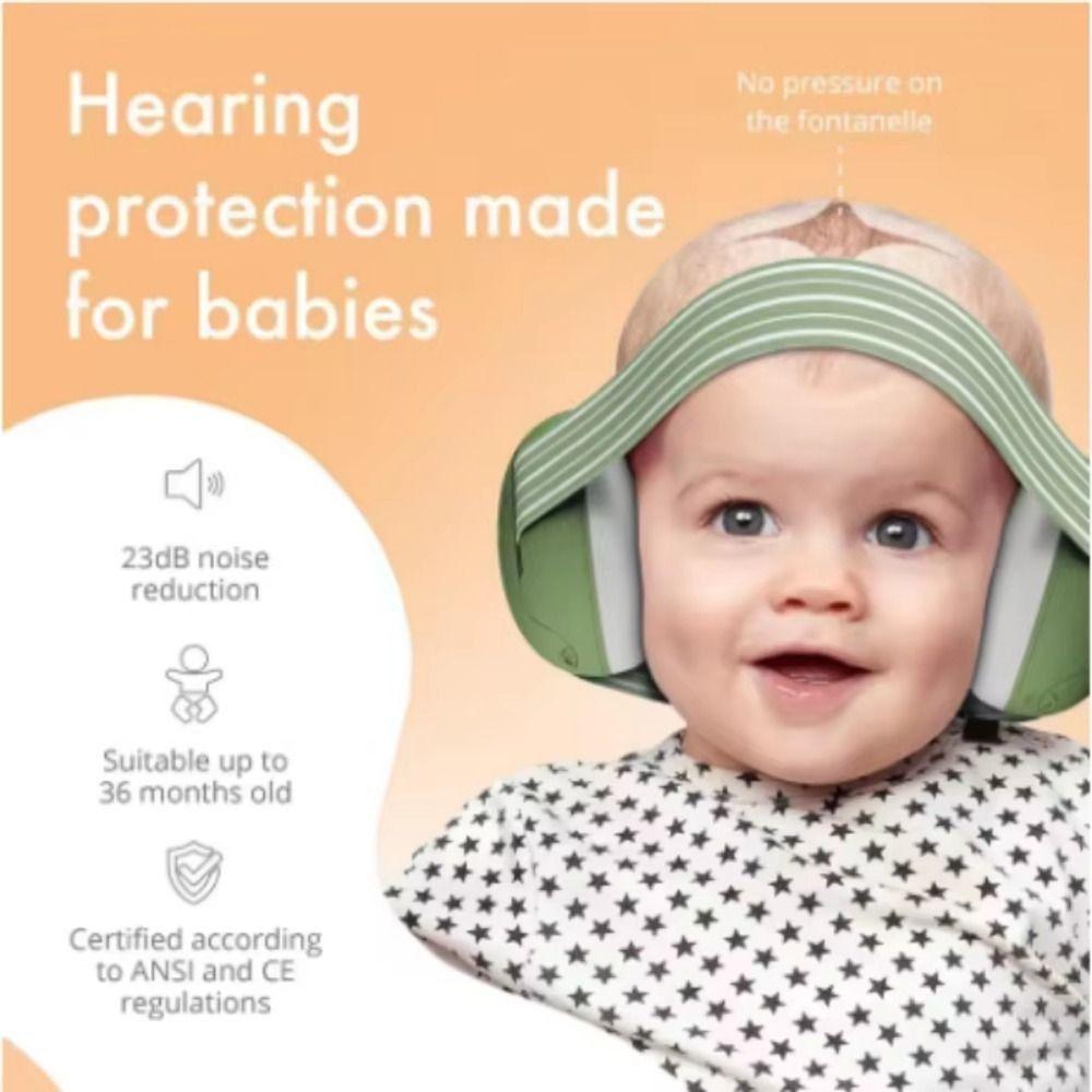 

Lightweight Baby Ear Muffs Portable Noise Cancelling Muffler Outdoor Activities білий