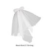Ribbon Bowknot Long Tulle Marriage Bridal Veil with Fix Hair Clip for Marriage Wedding Celebration Party Accessories