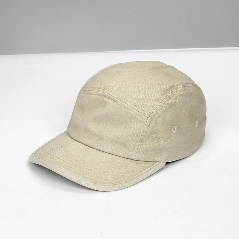 Japanse Grote Maat Gewassen Katoen Baseballpetten Mannen Zachte Top Trendy Hip-Hop Hoed Extra Maat Verstelbaar Skateboard Hoed Zonnehoed Vrouwen M 56-59cm beige