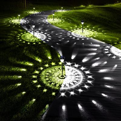 Lumières extérieures solaires ultra lumineuses décoratives, lumières solaires extérieures imperméables pour la pelouse de cour de passage couvert