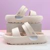 Summer new women's thick bottom one-word drag non-slip wear-resistant fashion simple buckle indoor and outdoor cool slippers