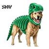 Costume Scheletro Dinosauro Tridimensionale per Animali Domestici, Abbigliamento 3D Luminescente al Buio, Cappello Morbido Peluche di Dinosauro per Cani Gatti di Halloween, Cosplay Festività