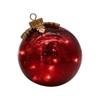 Portable Glass Christmas Ball Decoration with User Friendly Battery Power Indoor Holiday Ornament PEG Texture for Home
