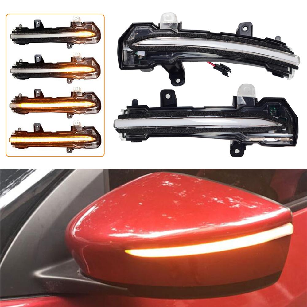 

LED Turn Signal Light Dynamic Side Wing Mirror Indicator Blinker For Nissan Kicks P15 Sylphy Note E12 2017 Update E-power Dynamic Srystal