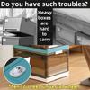 10pcs Adhesive Caster Wheels – 360° Swivel Furniture Rollers,Durable PC for Bins,Boxes&Trash Cans – Easy Install,Smooth Rolling