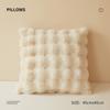 1pcs Faux Fur Solid Color 3D Soft Warm Plush Throw Pillow Covers For Living Room Sofa Bedroom Home Room Decor