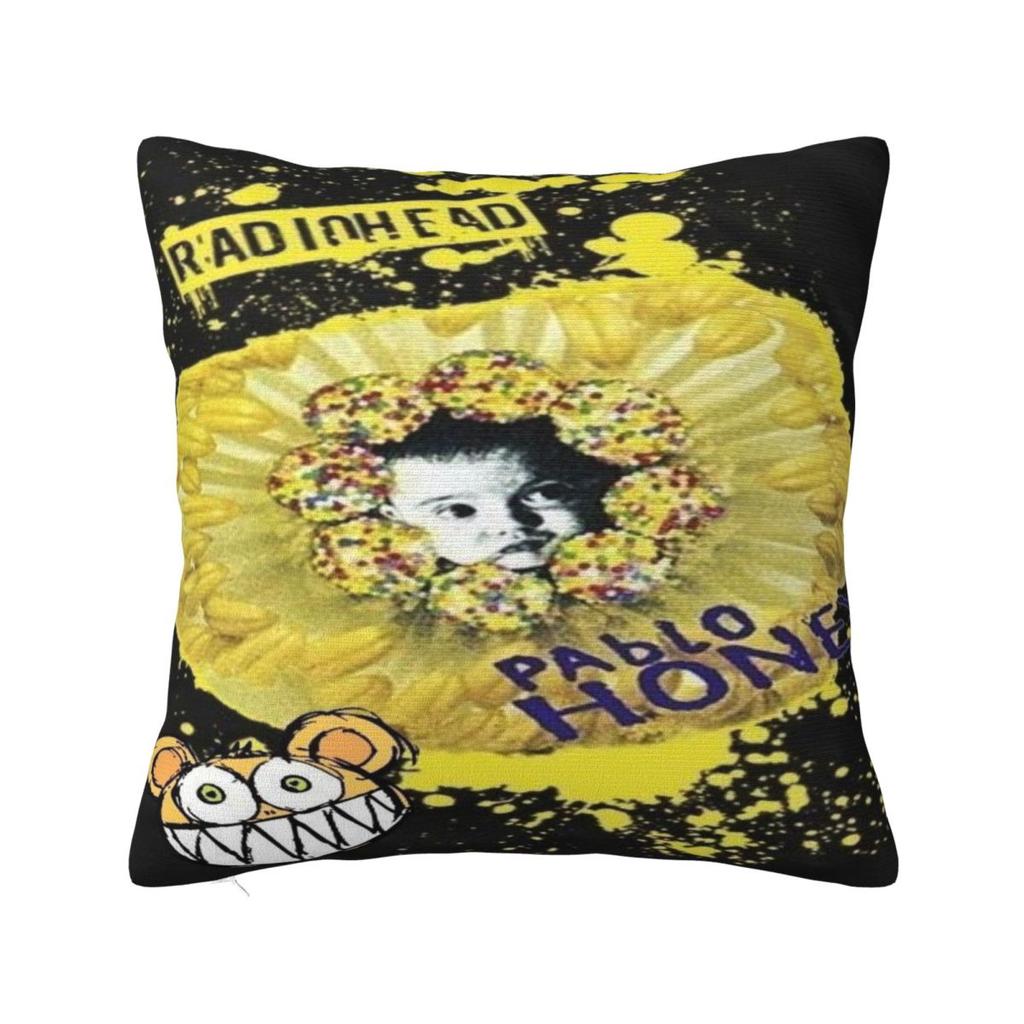 Radiohead Rock Metal Band Pillowcase Cushion Cover Throw Pillow Cover Soft And Sweet Chair Decoration Zippered Multi Size