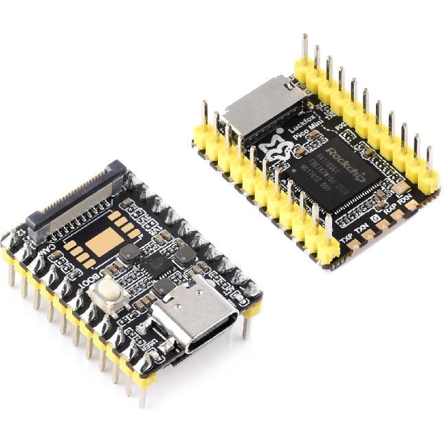Luckfox Pico Mini RV1103 Linux Micro Development Board with Pre-Soldered Header, ARM Cortex-A7/RISC-V MCU/NPU/ISP Processors, Supports MIPI CSI GPIO