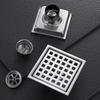 Stainless steel Floor Drains Tile Invisible Embedded Grid Shower Deodorant Floor Drain Kitchen Bathroom Hardware Fittings