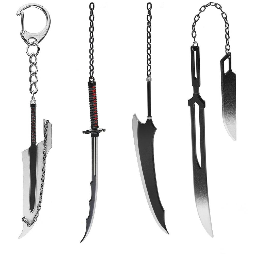 Colgante de la Hoja Zangetsu de Ichigo de Bleach - Accesorio Llavero de Anime