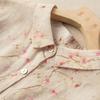 Fashionable Chinese Style Cotton and Linen Top Printed Shirt Retro Long Sleeve Floral Temperament Versatile Cardigan