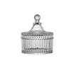 Clear Glass Yurt Candy and Candle Jar with Lid - Ideal for Weddings and Storage