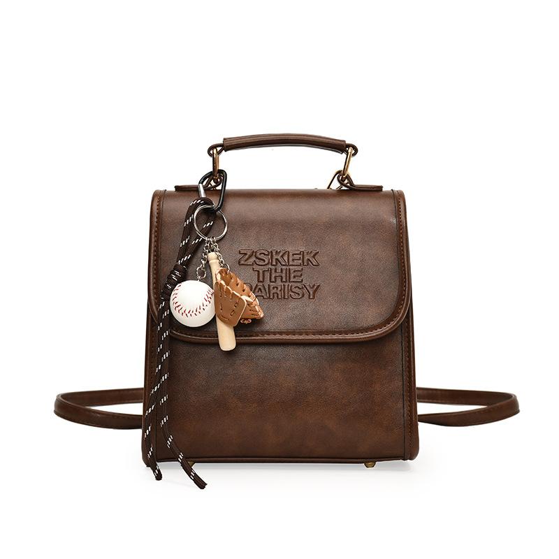 Casual Retro Large Capacity Women'S Backpack Popular Foreign Style Backpack Messenger Bag Student Schoolbag