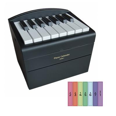 2024 Piano Calendar 15Key Mini Playable Piano Desk Calendar Creative Desktop Decoration Music Box