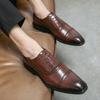 Men Social Casual Shoes outdoor Pointed Thick bottom Loafers Men Driving Moccasins Comfortable Slip-On men Wedding Shoes