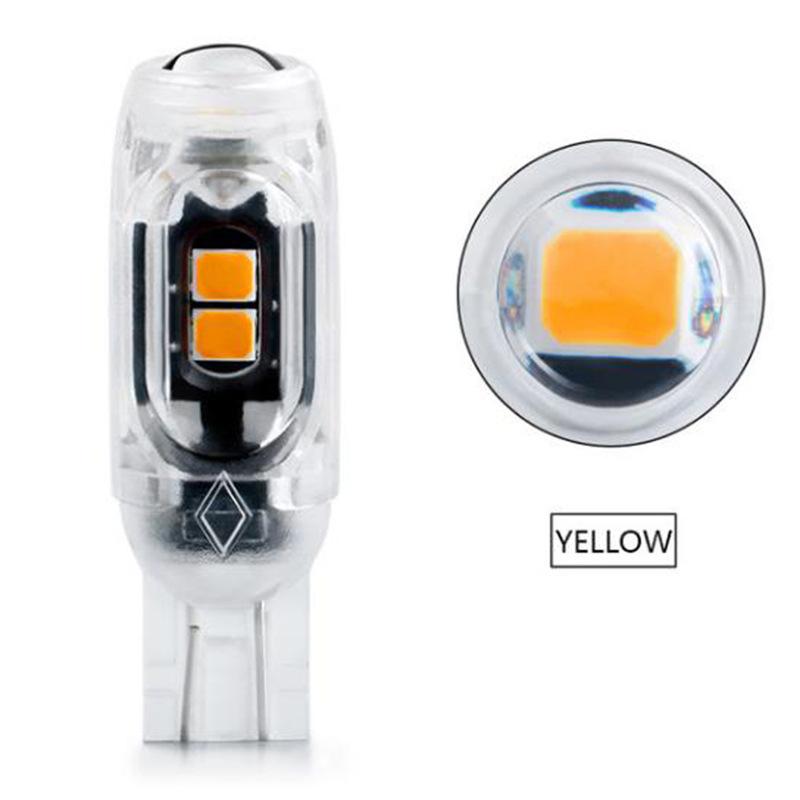 2 Pcs Strobe Flash T10 Led W5W 194 168 5Smd 2835 Turn Signal Bulb Car Interior Light Reading Door License Plate Wedge Lamp 12V