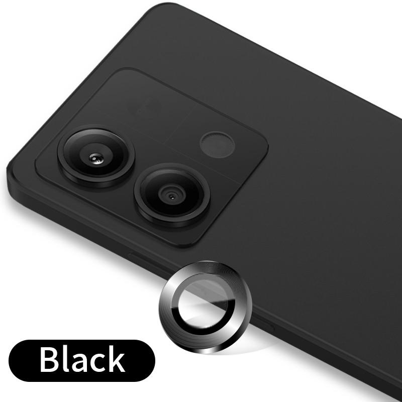 

2 шт. для Xiaomi Redmi Note 13 Pro 13 Pro Plus 4G 5G алюминиевое сплав металлическое кольцо с закаленным стеклом полное покрытие объектива камеры протектор Redmi Note 13 4G(2pcs) чёрный