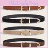 Fashion Pu Leather Women Belt With Metal Buckle For Casual Jeans Styling