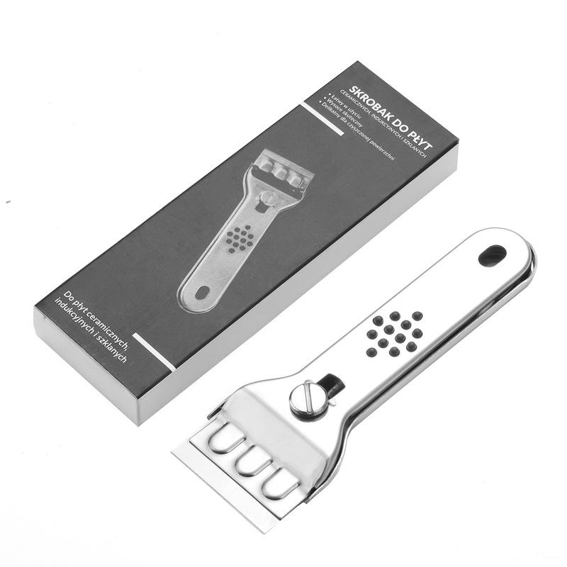 Tile Wall Floor Glass Wiper Freezer Sink Cleaning Scraper Stainless Steel Blade Paint Shovel Knife Kitchen Home Ceramic Cleaner
