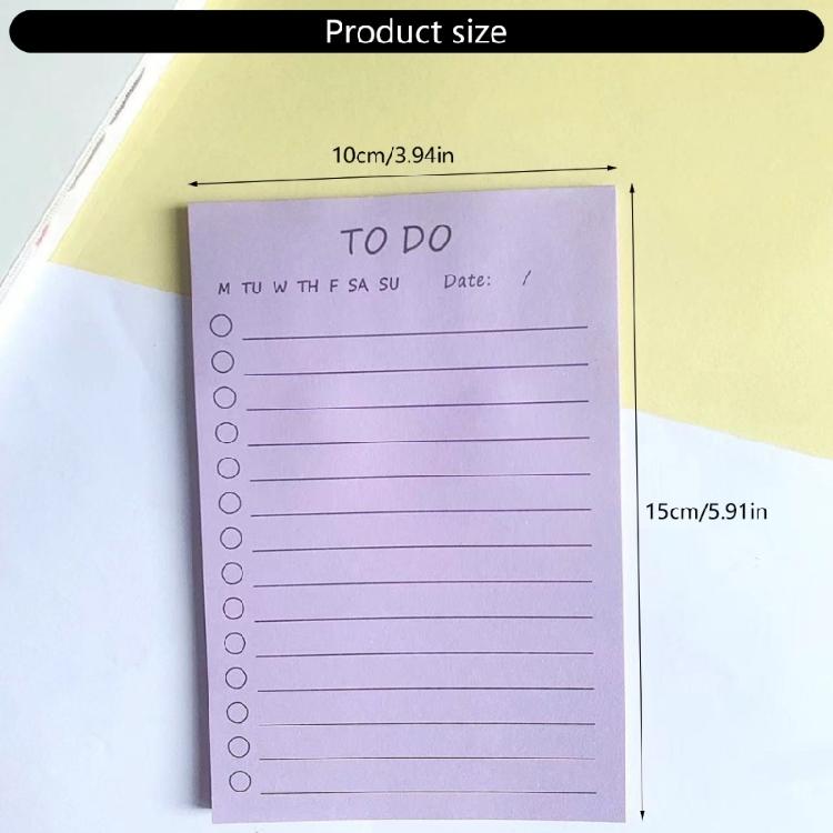 300 Sheets Colored Note Paper 6x4Inch Water Resistant Adhesive Notes Reminder on Notebook Calender Fridges Planner