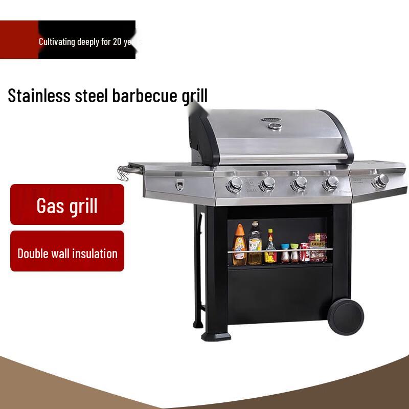 Beifu Large Stainless Steel Dual-Fuel BBQ Grill