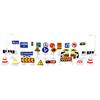 Kids Play Mat City Road Buildings Parking Map Game Scene Map With Traffic Sign