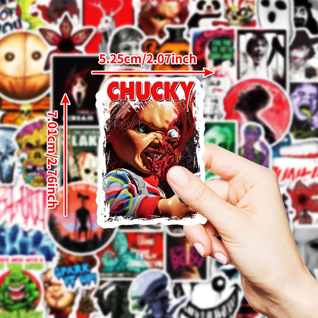 50PCS Classic Horror Movies Graffiti Stickers for Bicycle Hand Account Pencil Case Decals BulingBulingStickers Store