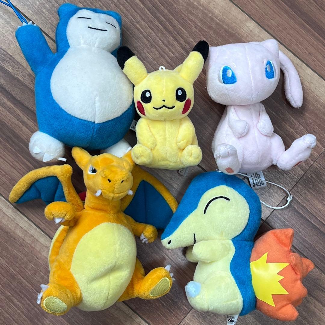 Pokemon stuffed toy mascot 5 types set