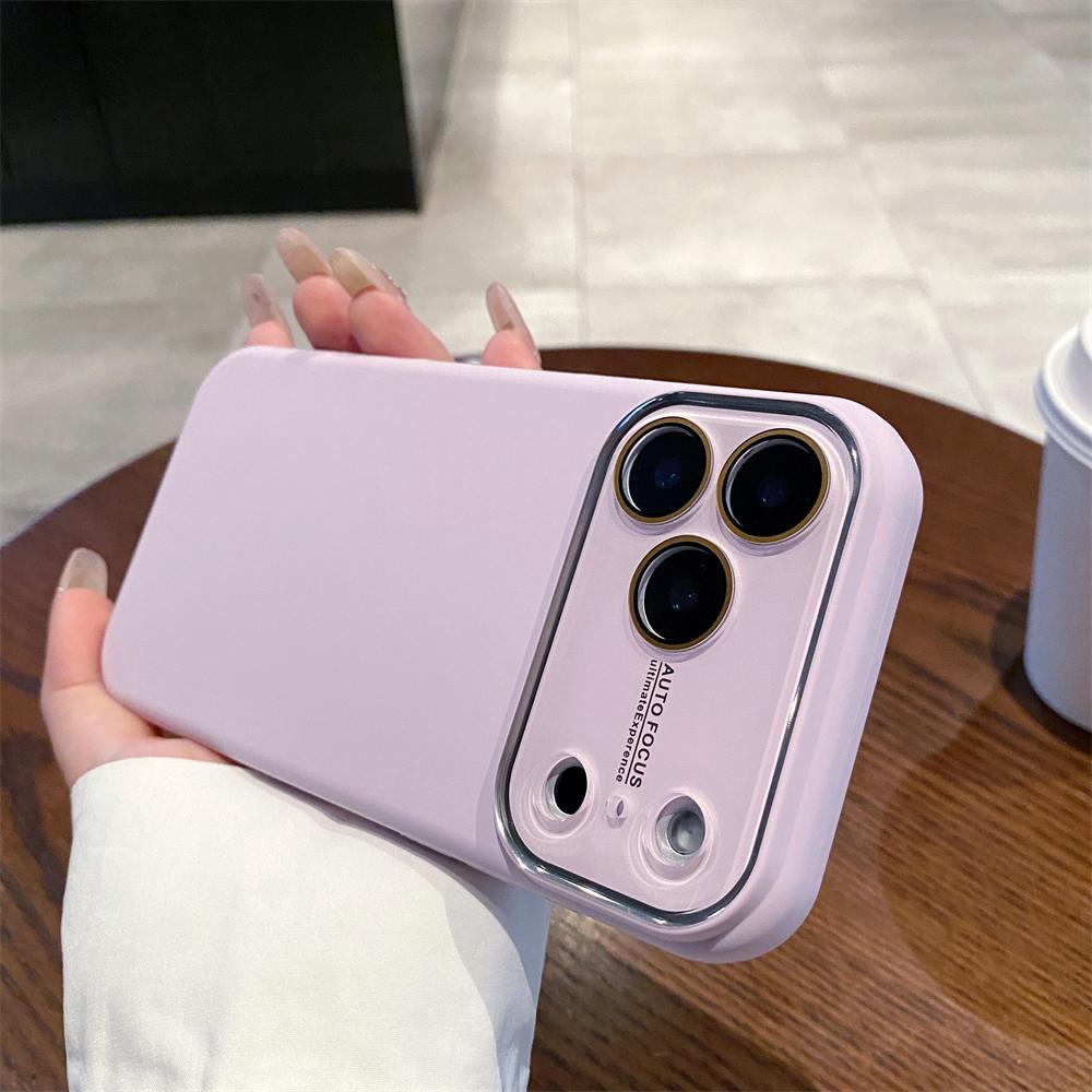 Full Camera Protect Liquid Silicone Case for iPhone 17 16 15 13 12 14 Pro Max Plus Air Slim Shockproof Matte Soft Cover