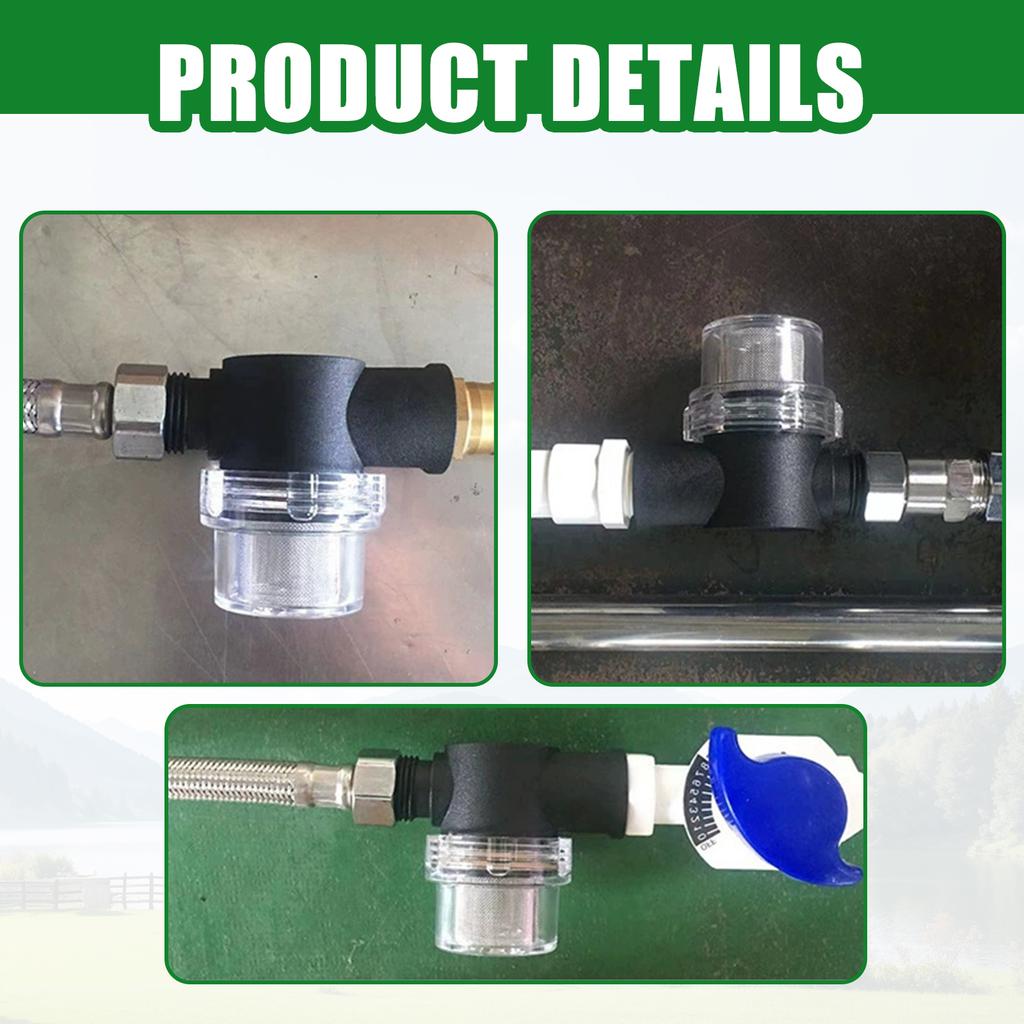 Efficient Whole Home Water Pre Filter System Health Focused Water Filtering Solution Nylon Texture Backwash Filter