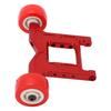 RC Porous Rear Anti Rolling Wheel Head Up Wheel for Arrma Granite for Typhoon 1 10 RC CarRed