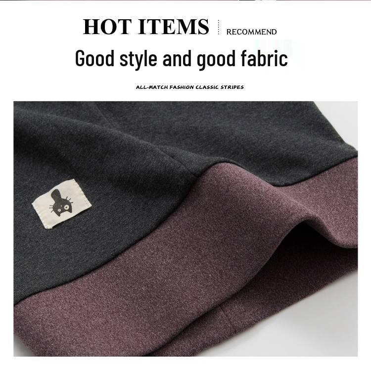 Women's High-Waisted Fleece-Lined Cotton Leggings, Slimming & Warm for Outdoor Wear, Perfect for Autumn & Winter.