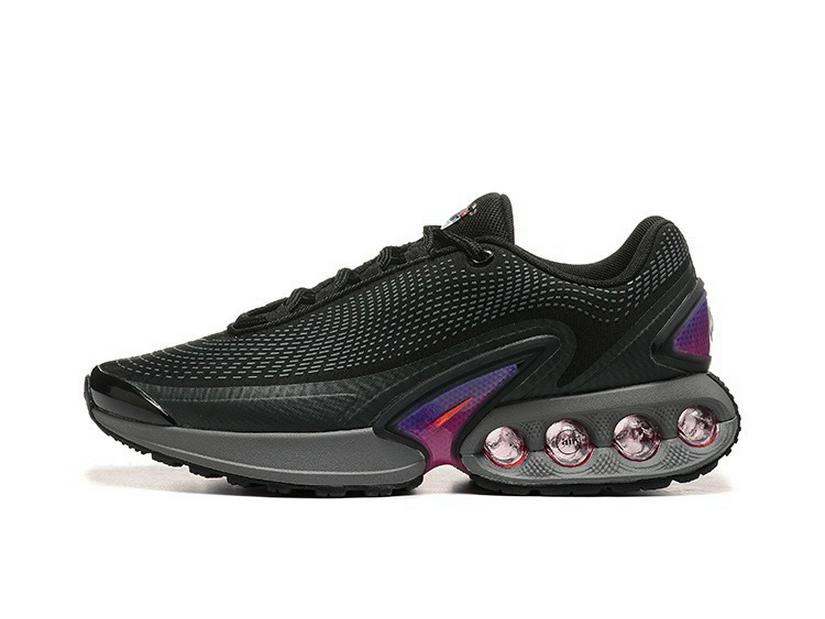 Putian AIRMAXDN Black/Purple Breathable Running Shoes DV3337 - Lightweight, Shock-Absorbing, Wear-Resistant with Air Cushion.