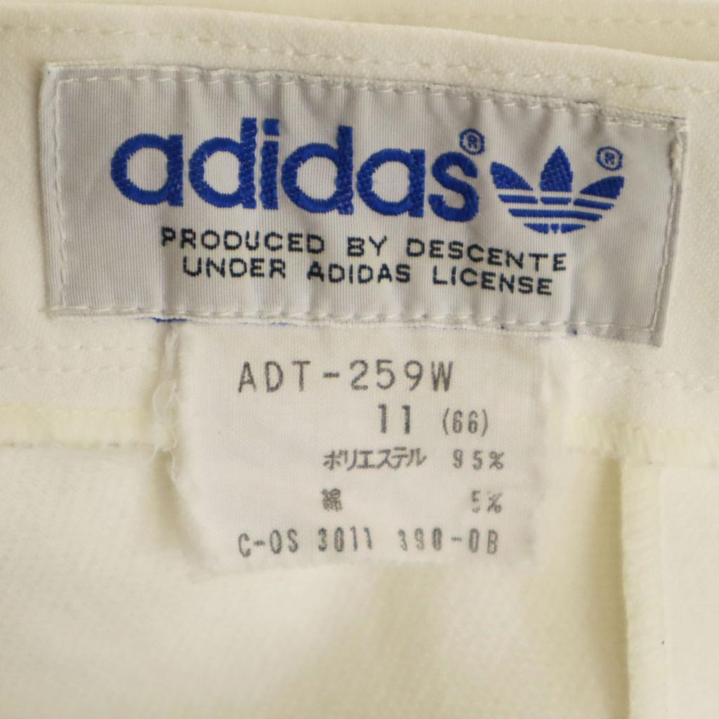 adidas 80s vintage Mini length Wrap skirt 11 white Descente Women Used