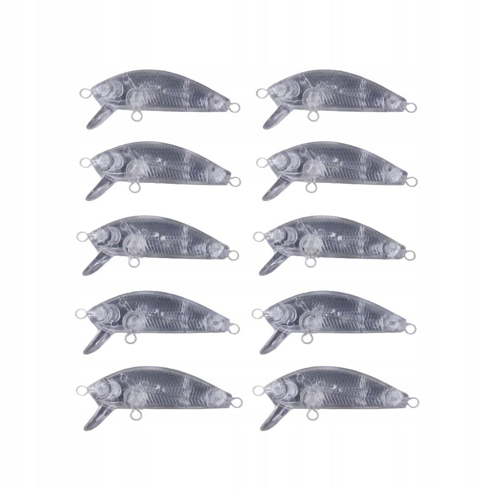 Body Wobbler Pike Zander Perch Do It Yourself For Painting 10Pcs 5Cm 3G