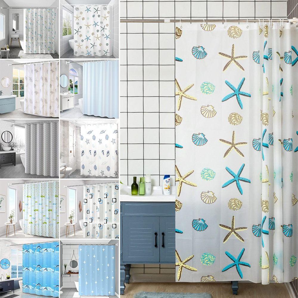 80x180cm Shower Curtain Waterproof Bathtub Partition Curtain Bathroom Curtain  Bathroom Decoration