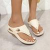 New Thick-soled Round-toed Casual Retro Beach Shoes and Flip-flops Devotion
