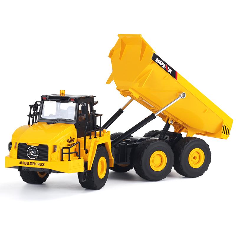 Huina 1553 1/16 Rc Truck 9Ch Remote Control Cars Trucks Electric Engineering Vehicle Construction Model Excavator Toy Kid