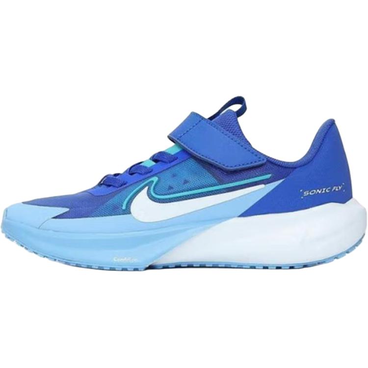

New Nike SONIC FLY Anti Slip Wear Resistant Low Top Running Shoes Blue Kids FZ0016-400 29.5