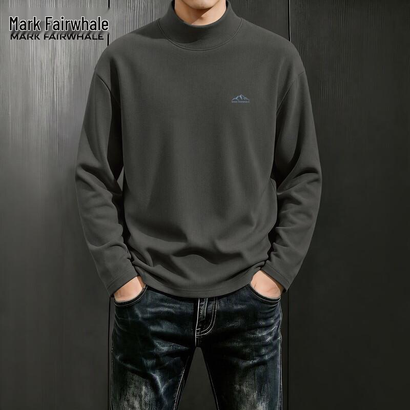 Mark Fairwhale Men's Long-Sleeve Mock Neck Casual Thermal Top