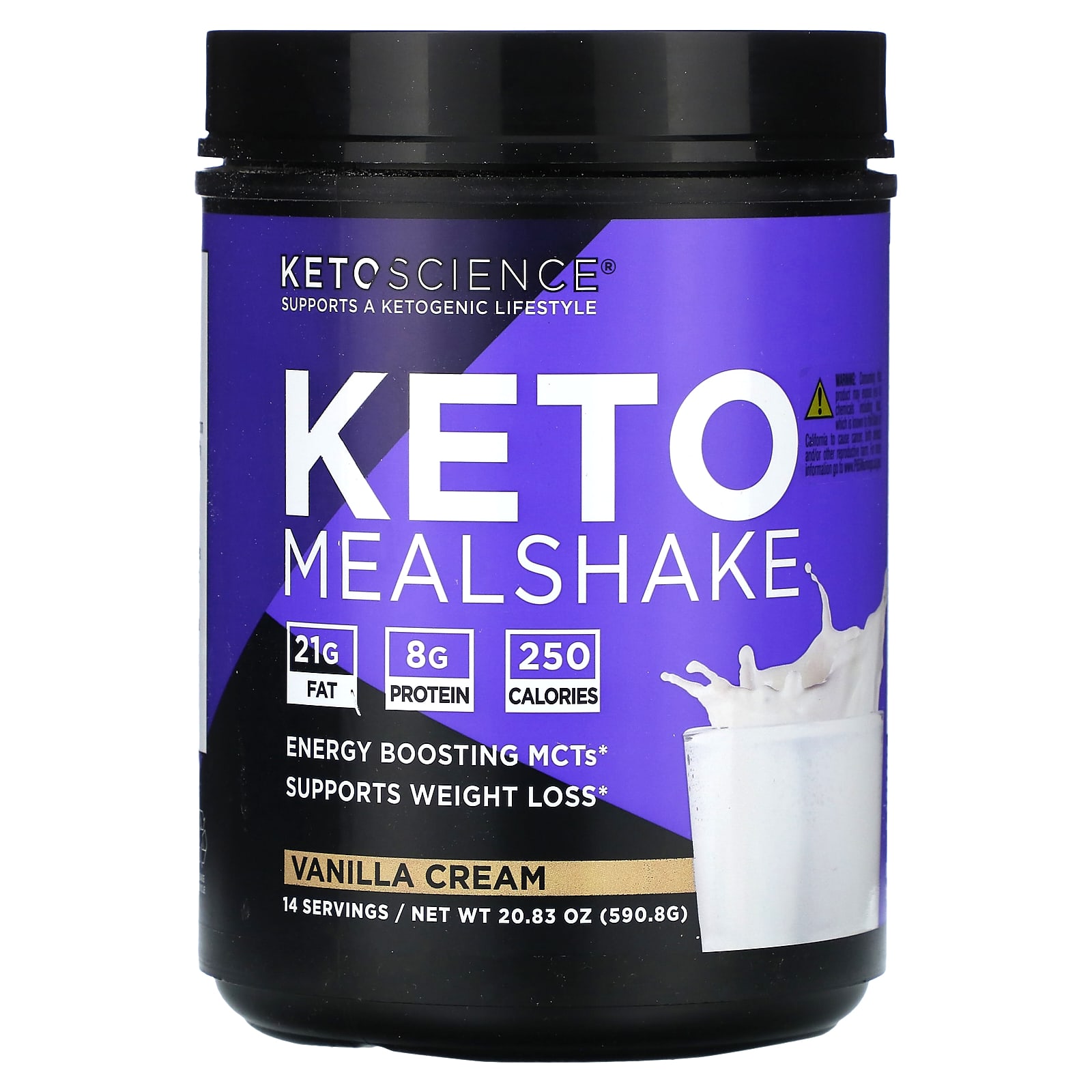 

Keto Milkshake, Vanilla Cream, 590.8G(20.83Oz)