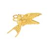Stainless Steel Bird Ring: Open Design with Three-Dimensional Animal Motif